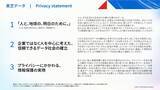 「東芝データ、プライバシーステートメントを策定」の画像1