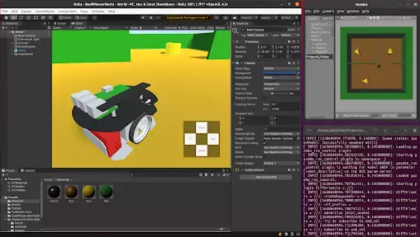 ユニティ・テクノロジーズ・ジャパン、アールティと共同でロボティクス業界向け学習教材「UnityとROSで学ぶ移動ロボット入門 UI作成編」を開発