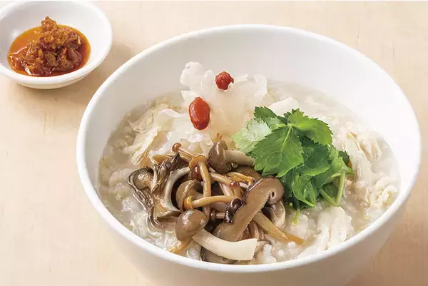 本格中華粥専門店「粥餐庁」創業20周年秋の記念メニューは驚きの180kcal　「秋香る 5種きのこと蒸し鶏のおかゆ」を9/10より期間限定で販売開始