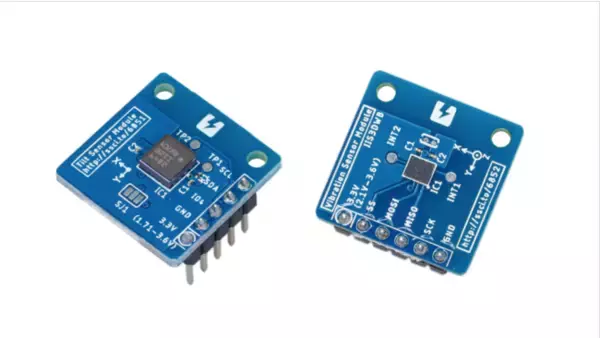 産業用センサ搭載Conta(TM)基板を2種類（2軸加速度センサIIS2ICLX、3軸デジタル振動センサ IIS3DWB）、スイッチサイエンスウェブショップにて2021年9月28日より販売開始