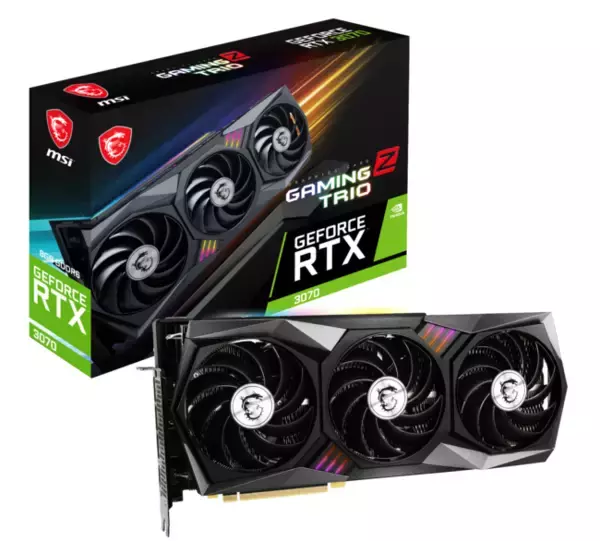 MSI、NVIDIA(R) GeForce RTX(TM) 3070を搭載したグラフィックスカード「GeForce RTX(TM) 3070 GAMING Z TRIO 8G LHR」を発売