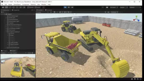 【Unity x ROS】建設機械の自動運転開発検証向けデジタルツインプラットフォーム Open Construction Simulator を提供開始
