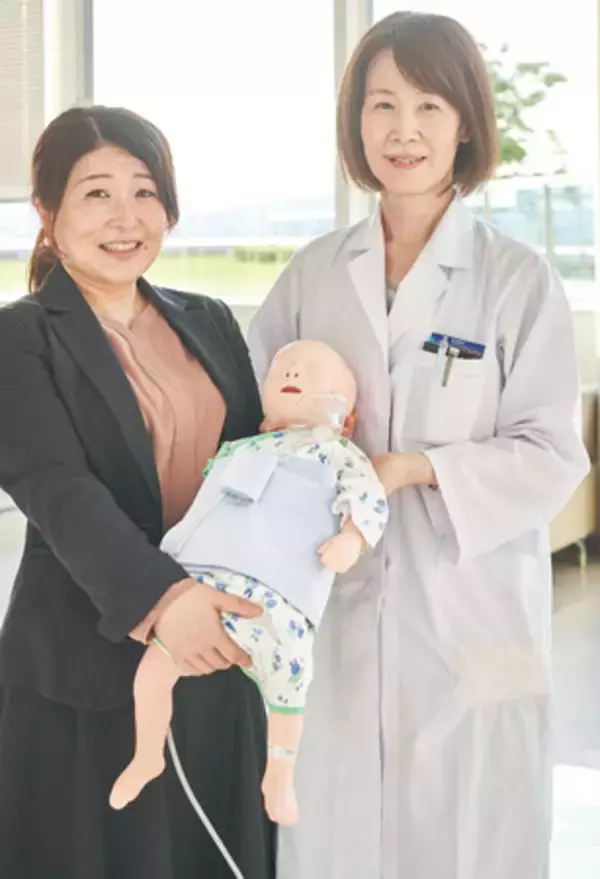 術後乳幼児に安定的に酸素供給する「O2腹巻」