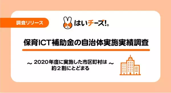 【自治体調査】2020年度保育ICT補助金の自治体実施実績　実施した市区町村の割合1位の都道府県は「広島県」実施市区町村は全体の約2割にとどまる