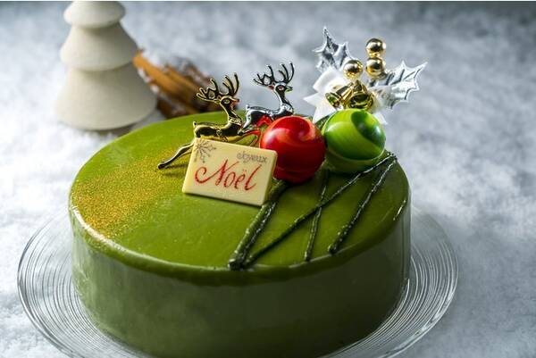 【数量限定】宇治抹茶を贅沢に使用したクリスマスケーキ「京はやしやの抹茶ノエル」が2021年11月15日よりオンラインショップにて予約受付開始。