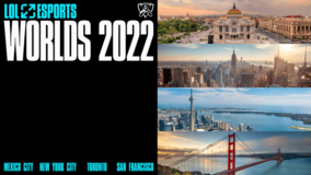 2022年の世界大会「2022 リーグ・オブ・レジェンド World Championship」北アメリカの複数都市で開催されることを発表！
