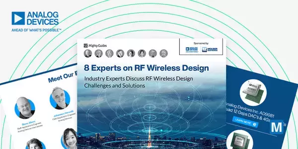 マウザー・エレクトロニクスとAnalog Devicesは、RF無線設計の専門的な視点を新しい電子書籍で提供
