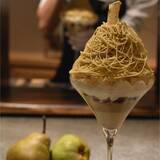 「熱海の「和栗菓子kiito-生糸-」に新作 “山形県産ラ・フランスのモンブランパフェ”登場」の画像1