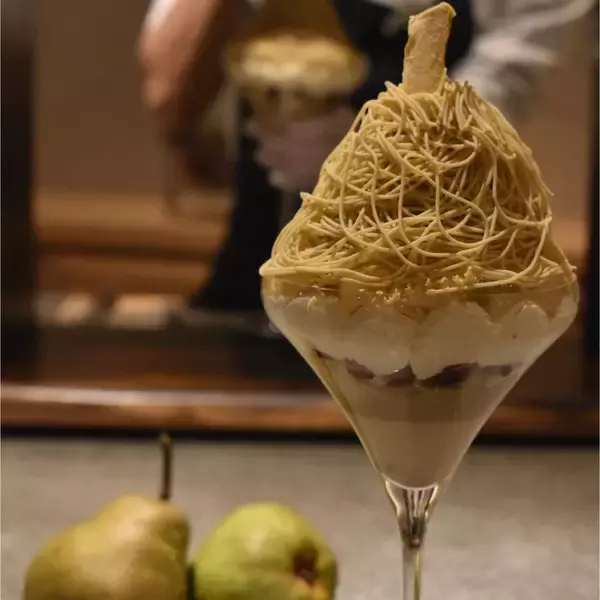 熱海の「和栗菓子kiito-生糸-」に新作 “山形県産ラ・フランスのモンブランパフェ”登場