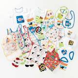 「シリーズ累計260万部突破の大人気絵本『しましまぐるぐる』のベビーアパレルがDAISOとコラボ！ベビー向けのアパレルやアパレル雑貨が全部で33商品と盛沢山の商品展開！」の画像1