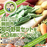 「農業産出額「野菜部門」で全国一位の鉾田市より「旬の野菜セット」を20名様にプレゼント！」の画像1