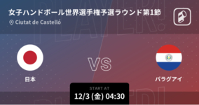第25回ハンドボール女子世界選手権の日本戦全試合をPlayer!がリアルタイム速報！