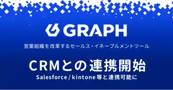 営業組織を改革するセールス・イネーブルメントツール「GRAPH（グラフ）」CRMとの連携開始