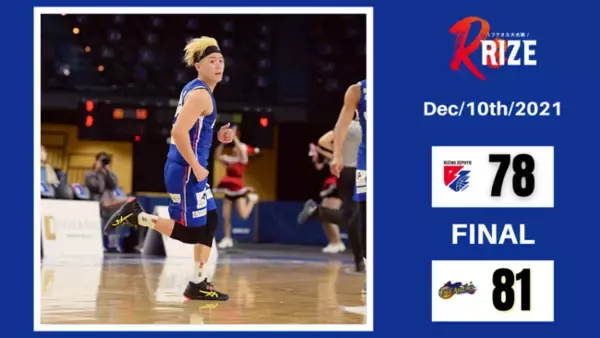 【Bリーグ／ライジングゼファーフクオカ】猛追も及ばず惜敗