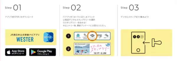 ギックスの個客選択型スタンプラリー「マイグル」とJR西日本公式アプリ「WESTER」、『＃君と関門 スタンプラリー』を開催