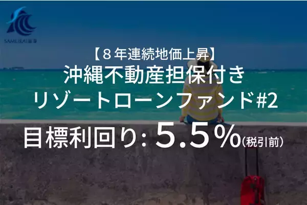 新商品 『【8年連続地価上昇】沖縄不動産担保付きリゾートローンファンド#2』を公開
