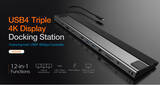 「j5create、USB-Cモニターやスマートグラスにも接続可能。USB4ドッキングステーション『USB4 Triple Display 12in1ドッキングステーションJCD554』を5月2日に発売」の画像1