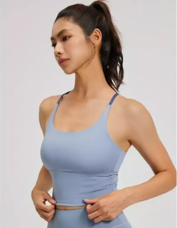 600円/枚 ヨガウェア　カップ付き　スポブラ　オリジナルLOGO印刷可　OEM一体型ブラトップ　タンクトップ　100％検品　品質厳守　中国義烏縫製工場 7月10日からお買い物マラソン開催