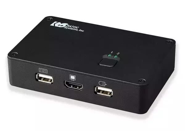 4K対応！ コンパクトな2台用HDMIパソコン切替器、Chromebook、iPad、Androidタブレットに対応を発表