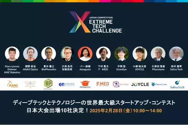 ディープテックとテクノロジーの世界的スタートアップ・コンテスト「Extreme Tech Challenge (XTC)」、日本大会に出場するスタートアップ企業10社が決定！
