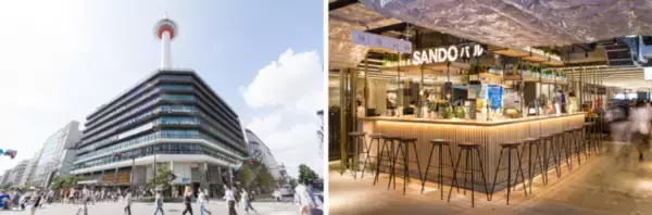 京都タワー下の商業施設「京都タワーサンド」リニューアル準備のため、4月1日（土）をもって一時閉館　