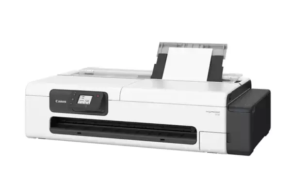 A1の図面・ポスターからはがきサイズまで印刷可能なデスクトッププリンターを発売　設置場所に合わせて角度調整ができるチルト式パネルを搭載し快適な操作性を提供