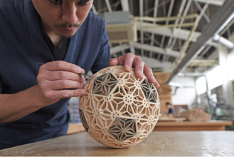 木組みだけで実現した球体型の組子細工「KUMIKO SPHERE」を発表― 天皇杯 JFA 第106回全日本サッカー選手権大会の公式ビジュアルにも採用 ―