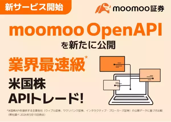 業界最速級※の米国株APIトレードができる「moomoo OpenAPI」登場 - moomoo証券
