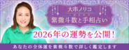 2026年の運勢｜あなたの全体運を大串ノリコが紫微斗数で鑑定