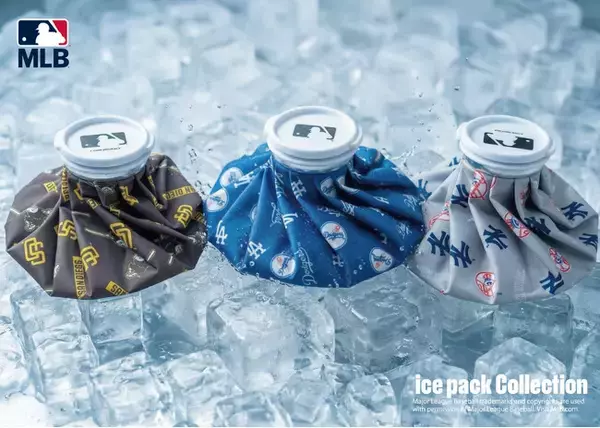 MLBより人気3球団（ドジャース・パドレス・ヤンキース）のチームロゴがデザインされた『 MLB 氷嚢（ ice pack ）』が登場