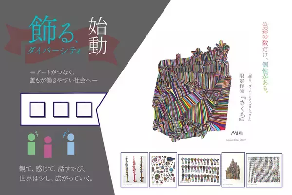 アートがつなぐ、誰もが働きやすい社会へ　「飾るダイバーシティプロジェクト」始動　障がい者アーティストの活躍の場を創出、企業の障がい者雇用をサポートします