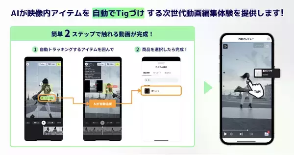 AIが動画内商品を追い続ける、ショート動画ECの制作常識が変わる
