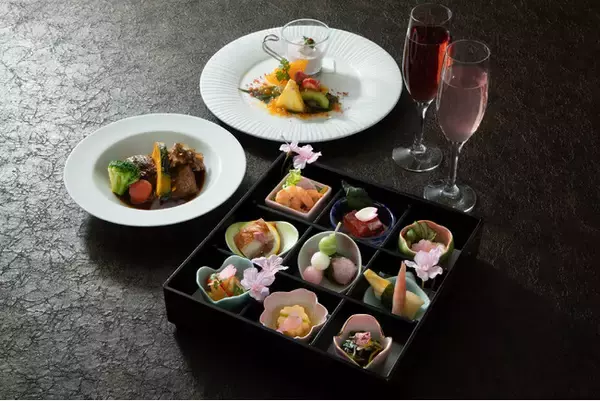 【水戸プラザホテル】和の装いで初登場、桜イブニングハイティー