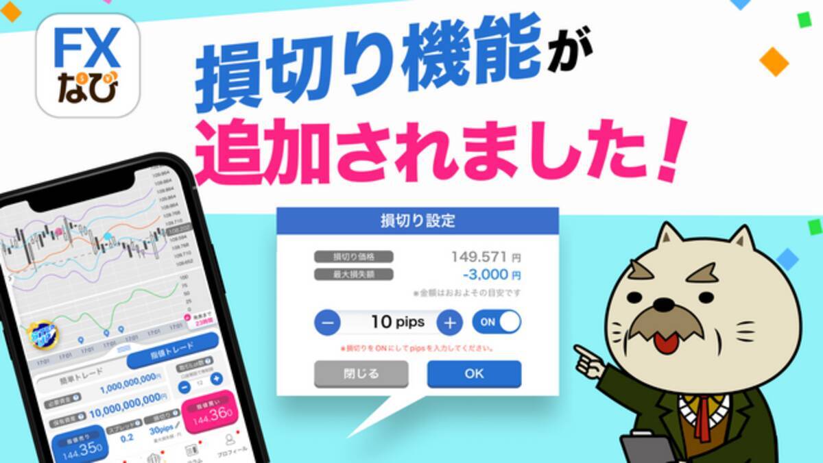 FXリスクをコントロール！】損切り重視の取引戦略を体感！ 「FXなび」が新機能をリリース - エキサイトニュース