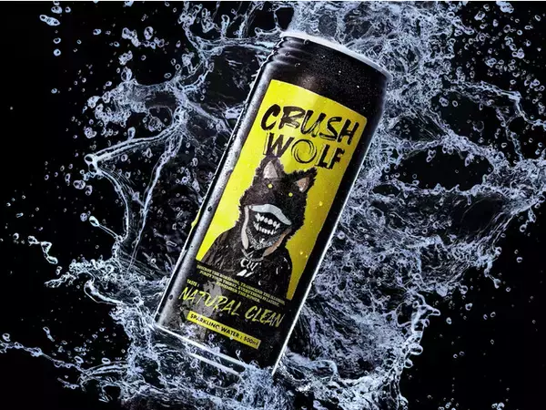 「“常識を破壊する” 覚醒炭酸水『CRUSH WOLF』誕生」の画像