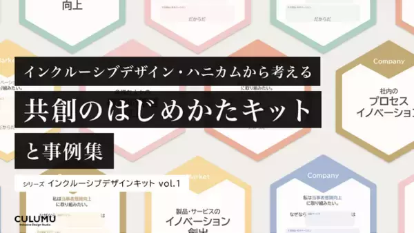 「インクルーシブ・デザインハニカムから考える共創のはじめかたキットと事例集」をデザインスタジオCULUMUが公開（無料印刷データ付き）
