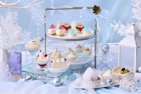 「ぼく、シマエナガ。」コラボレーション【シマエナガランチ 冬～Like Afternoon Tea～】ホリデーシーズンを華やかに彩るラグジュアリーなゆめかわランチ♪