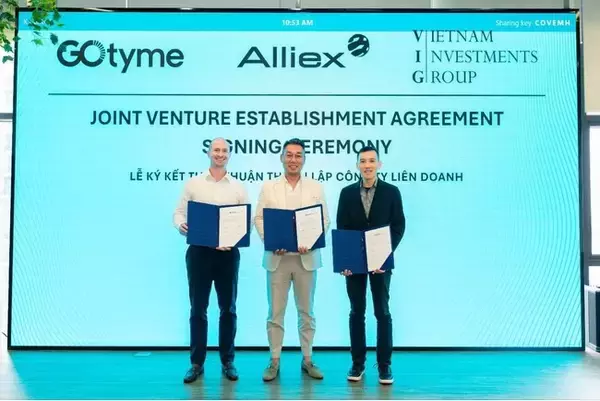 【Alliex】ベトナム投資大手VIG・デジタル銀行Go tymeと合弁会社を設立。決済データを活用した中小企業向け金融サービスを開始。