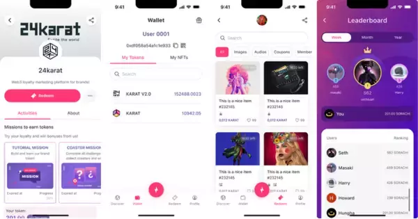 24karat、ウォレットアプリの「24kZAP」をミッション・リワードを軸に大幅リニューアル。ブランド向け管理画面も本格運用を開始。ウォレット利用数は96,000を突破。