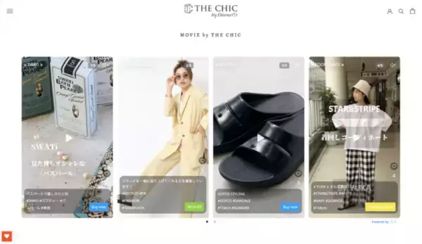「企業向け縦型動画 Raylee」アパレルブランドのTHE CHIC by Diana に "スマホファーストな縦型動画"を導入