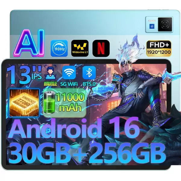 迫力ある13インチ大画面と長時間パフォーマンスを実現 ― DOOGEE「U13」Android16タブレット 新登場