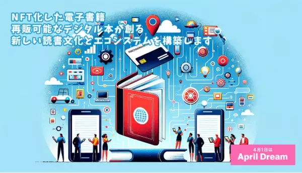 「電子書籍のNFT化が引き起こす革命：再販可能なデジタル本が創る新しい読書文化とエコシステムの未来を構築します」の画像