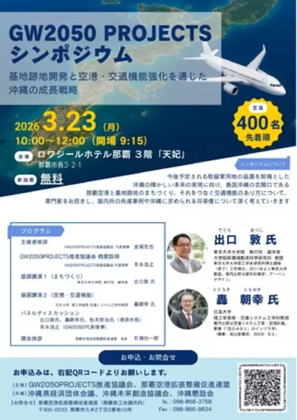 3月23日(月) GW２０５０PROJECTS　シンポジウム開催