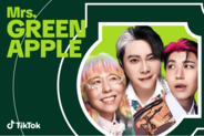 TikTok、Mrs. GREEN APPLEの6thオリジナルフルアルバム『POPS』発売にあわせ、日本のアーティストでは初となるグローバルキャンペーンを実施