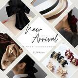 「LUNA EARTH ONLINEより、店頭でお問い合わせの多数のベロアリボンバレッタや、冬の新作アクセサリーが11/20（木）入荷しました。」の画像1