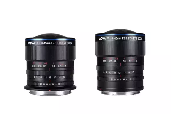 好評発売中の「LAOWA 8-15mm F2.8 FF Zoom Fisheye」のFuji G (GFX)マウントとハッセルブラッドX (XCD)マウントを発売