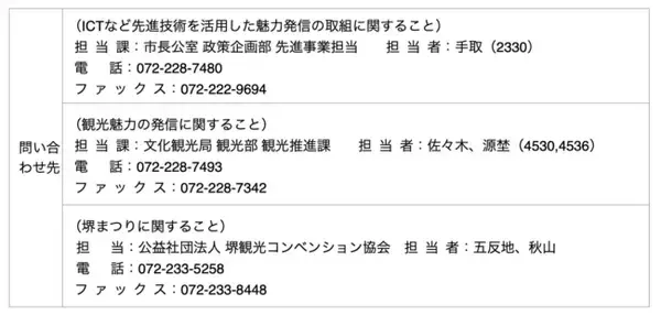 メタバース空間を活用し、堺まつり及び堺の魅力を発信します