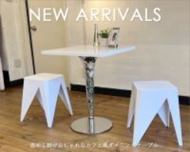 【新商品】透明な脚がおしゃれなカフェ風ダイニングテーブル【インテリアショップNOCE】