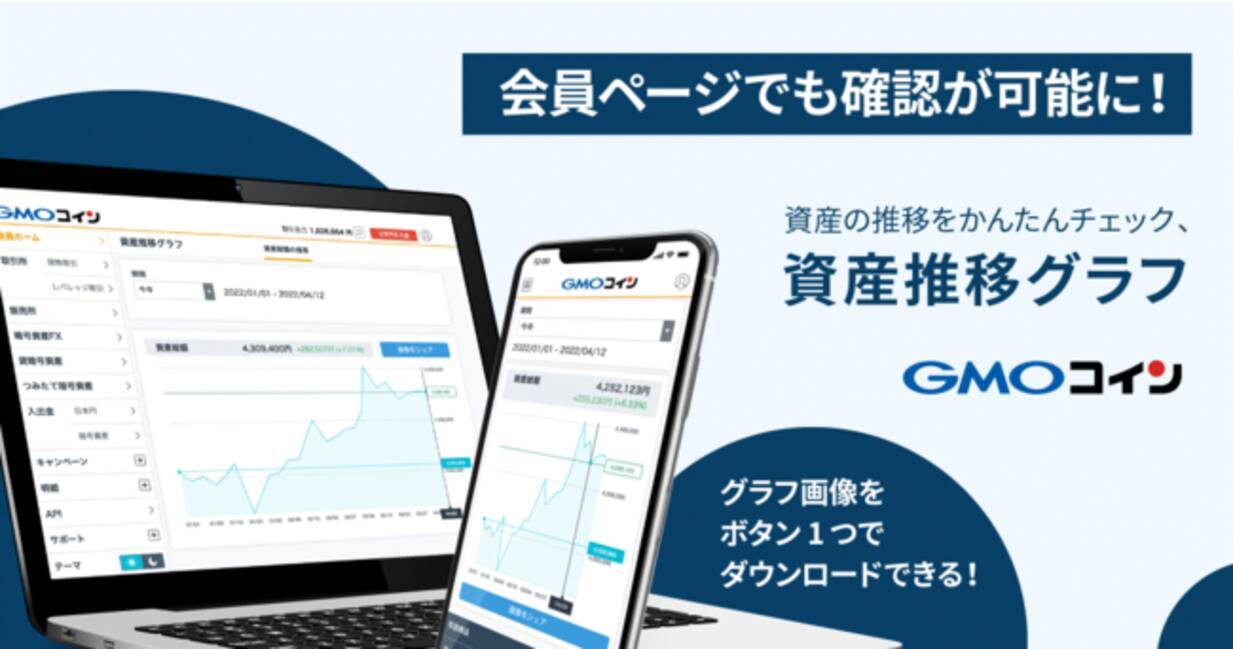 暗号資産取引のGMOコイン：資産推移グラフが会員ページからも利用可能に！ - エキサイトニュース