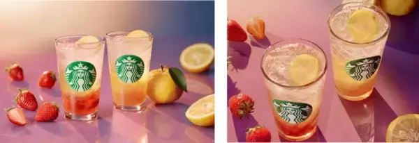 スターバックスから新たに“香るソーダ”が登場！　「チラックス ソーダ ストロベリー」、「チラックス ソーダ ゆずシトラス」の2種が4月25日(金)より発売